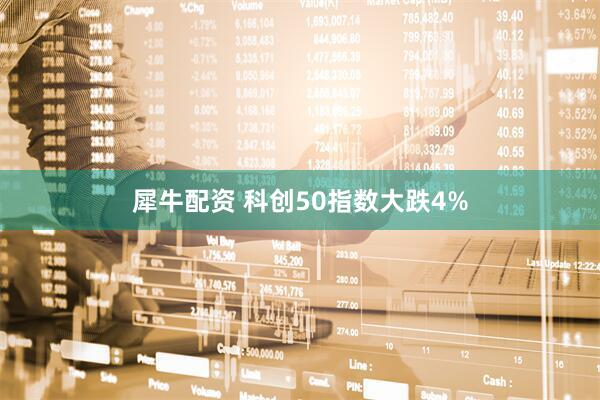 犀牛配资 科创50指数大跌4%